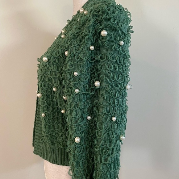 NWOT mighty fine green cardigan - Picture 3 of 5